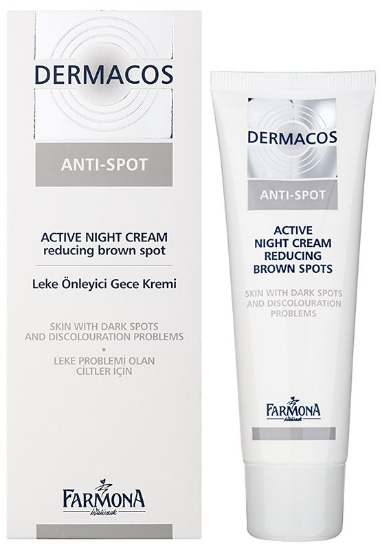 Imagine Crema activa noapte pentru reducerea petelor Dermacos 50 mL