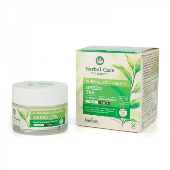 Imagine Crema normalizatoare  si matifianta pentru ten gras si mixt cu Ceai verde – HERBAL CARE 50mL